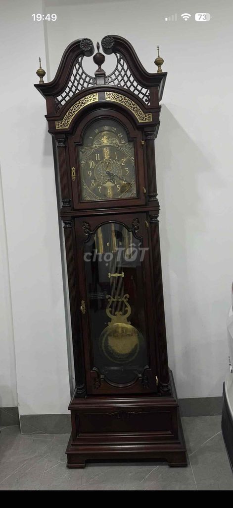 Đồng hồ cây gỗ cổ điển nâu. Mua bán Đồ sưu tầm, đồ cổ tại Quận Long Biên Hà Nội được đăng bởi lê hồng sơn hình 1