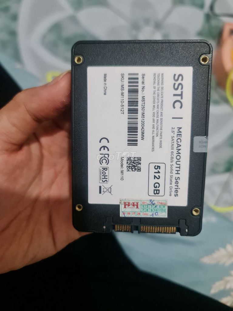Ổ cứng SSD SSTC M10 512GB. Mua bán Linh kiện (RAM, Card...) tại Thành phố Nha Trang Khánh Hòa được đăng bởi Hoang Dinh Quy hình 1