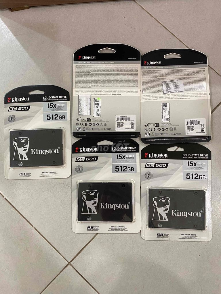 SSD Kingston KC600 512GB New. Mua bán Linh kiện (RAM, Card...) tại Quận Đống Đa Hà Nội được đăng bởi Anh Việt hình 1