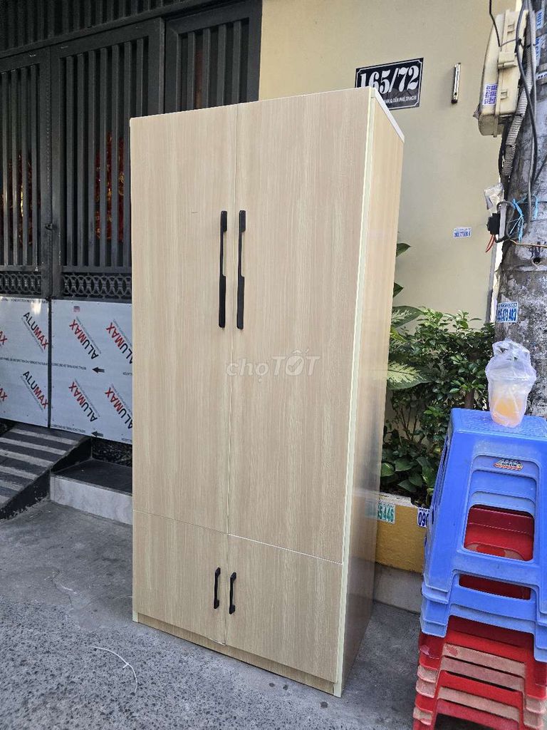 Tủ quần áo nhựa Đài Loan 1m8x82cm Đã qua sử dụng. Mua bán Tủ, kệ gia đình tại Quận Tân Phú Tp Hồ Chí Minh được đăng bởi Lê Thúy hình 1
