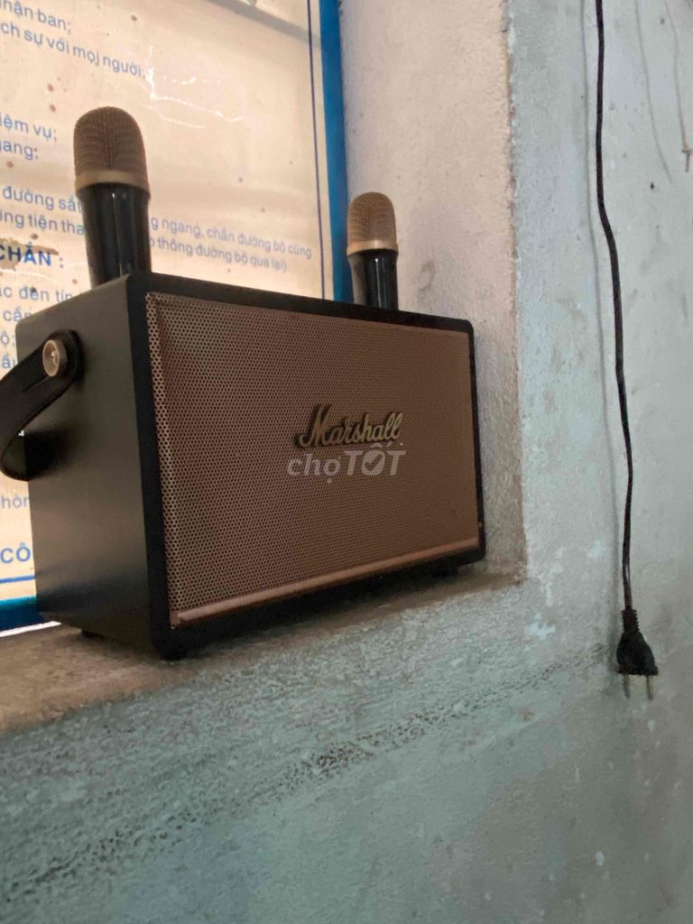 Loa Bluetooth Marshall Cổ điển Đen, vàng đồng. Mua bán Tivi, Âm thanh tại Quận Liên Chiểu Đà Nẵng được đăng bởi Thiên Ân hình 1