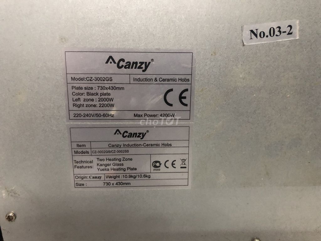 Bếp điện đôi Canzy CZ-3002GS Đen. Mua bán Bếp, lò, đồ điện nhà bếp tại Quận Bình Tân Tp Hồ Chí Minh được đăng bởi Thiện hình 1