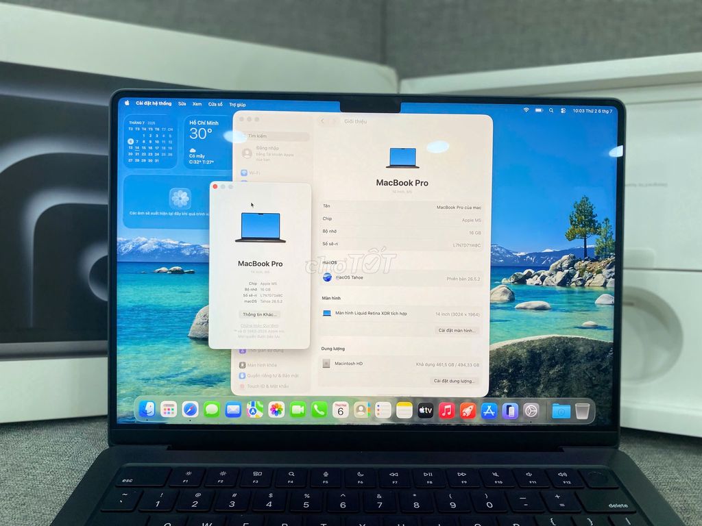 Pro 14inch 2025 Chip M5 Ram 16Gb SSD 512Gb. Mua bán Laptop tại Quận 10 Tp Hồ Chí Minh được đăng bởi Lapvn hình 1