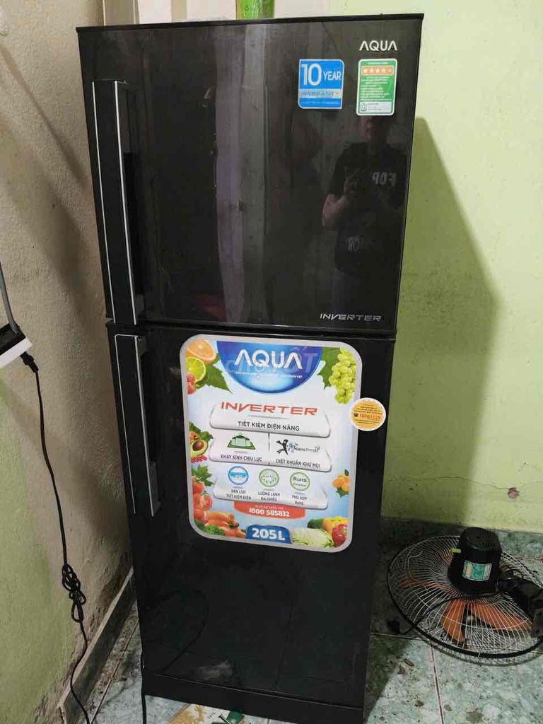 Tủ lạnh Aqua Inverter 205L Đen. Mua bán Tủ lạnh tại Quận 12 Tp Hồ Chí Minh được đăng bởi Bảo Hân hình 1