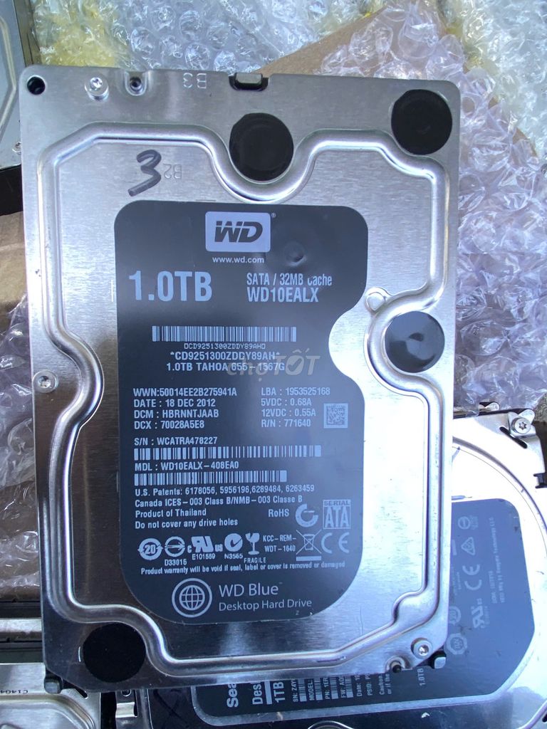 Ổ cứng HDD WD WD10EALX 1TB 32MB SATA. Mua bán Linh kiện (RAM, Card...) tại Huyện Cần Đước Long An được đăng bởi Huỳnh Bảo hình 1