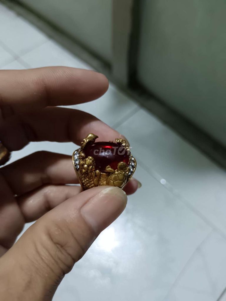 Nhẫn hợp kim vàng 10K Tứ linh. Mua bán Phụ kiện thời trang khác tại Quận 8 Tp Hồ Chí Minh được đăng bởi Gia Kiet hình 1