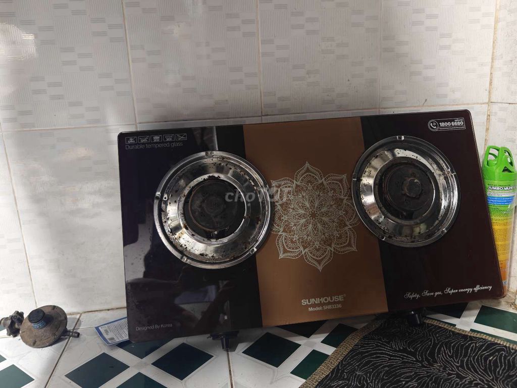 Bếp ga âm SUNHOUSE SHB3336 Kính cường lực. Mua bán Bếp, lò, đồ điện nhà bếp tại Quận Gò Vấp Tp Hồ Chí Minh được đăng bởi Quốc hình 1