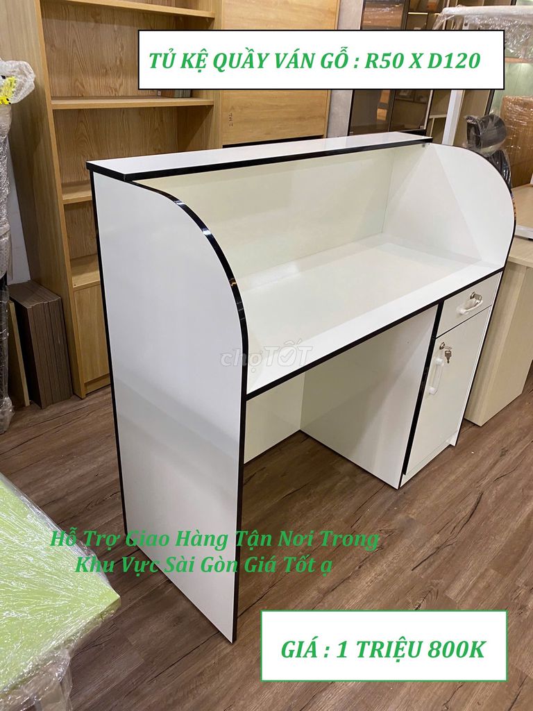 SALE TỦ KỆ QUẦY 50X120CM VÁN GỖ CÔNG NGHIỆP. Mua bán Tủ, kệ gia đình tại Quận Gò Vấp Tp Hồ Chí Minh được đăng bởi NỘI THẤT VĂN PHÒNG 1 TỦ KỆ SHOP hình 1