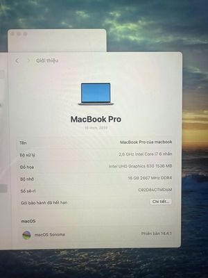 Macbook Pro 16 Touch Bar I7 2.6 16GB 512GB 2019. Mua bán Laptop tại Quận 8 Tp Hồ Chí Minh được đăng bởi Mr Phu