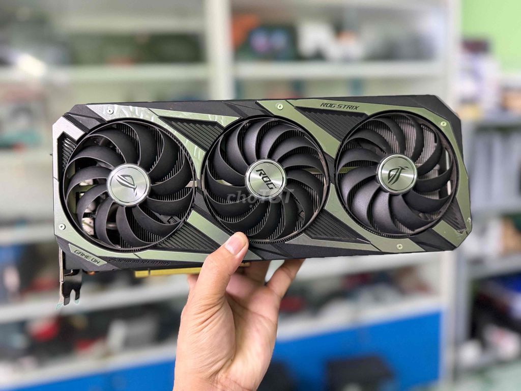 Card đồ họa Asus ROG Strix RTX 3080 10GB Đen cũ. Mua bán Linh kiện (RAM, Card...) tại Quận Cái Răng Cần Thơ được đăng bởi GAMESTORE 1992 hình 1