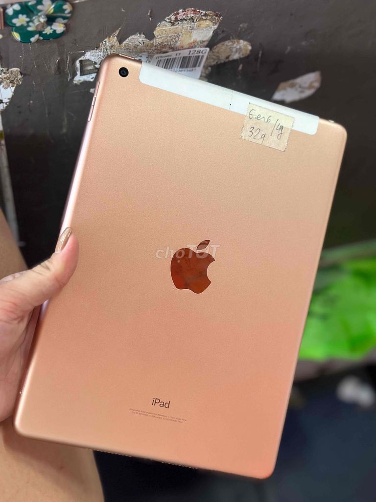 Ipad Gen6 4G 32G Zin Full bao sài. có fix giá