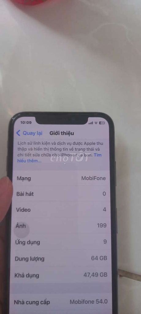 Apple iPhone X 64GB Đen. Mua bán Điện thoại tại Quận Bình Tân Tp Hồ Chí Minh được đăng bởi antritrinh  hình 1