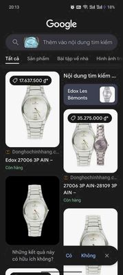 Edox 9 hãng thụy sĩ. Mua bán Đồng hồ tại Quận 7 Tp Hồ Chí Minh được đăng bởi Nguyễn Thành 