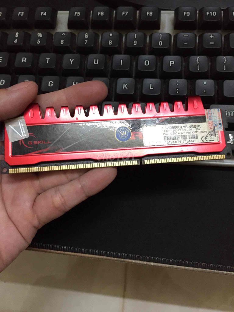 RAM G.Skill DDR3 4GB Đỏ. Mua bán Linh kiện (RAM, Card...) tại Quận Tân Phú Tp Hồ Chí Minh được đăng bởi Shop Vinh PC hình 1