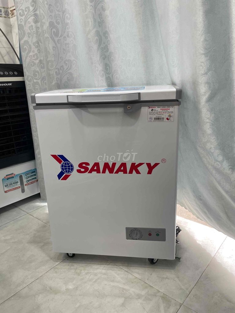 Tủ Đông Mini Sanaaky 100l hàng lướt đẹp . Còn BH