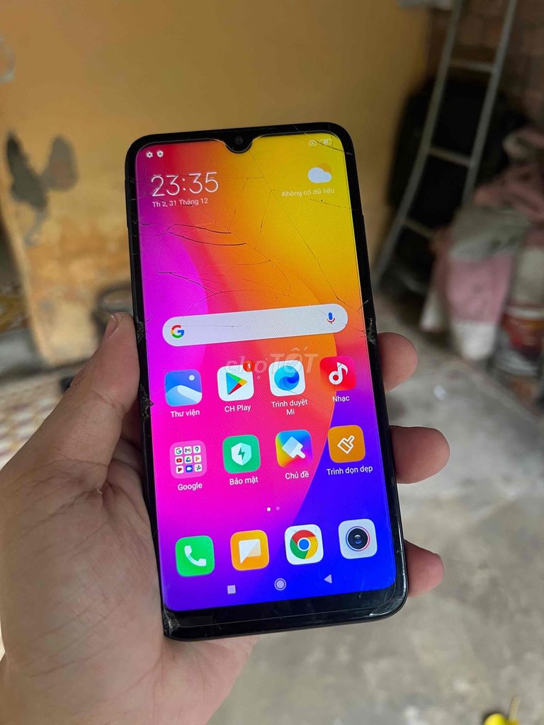 realmi 7 nứt kính ram3gh bộ nhớ 32gh