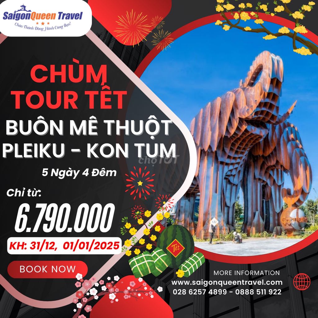 Chùm tour tết 2025: Du xuân Buôn Mê Thuột vẻ đẹp