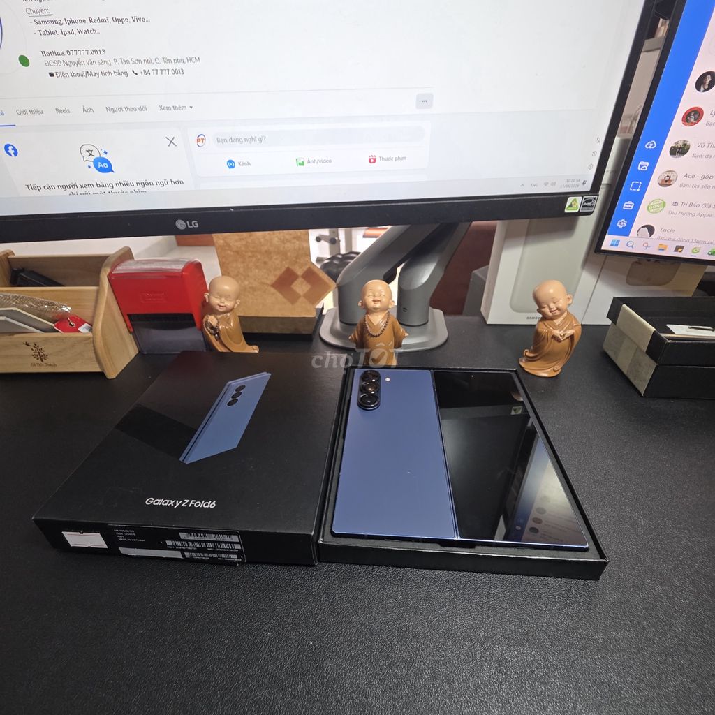 SSVN Z Fold 6 cũ 256GB Xanh navy bh3 tháng. Mua bán Điện thoại tại Quận Tân Phú Tp Hồ Chí Minh được đăng bởi Phạm Đình Duy hình 1