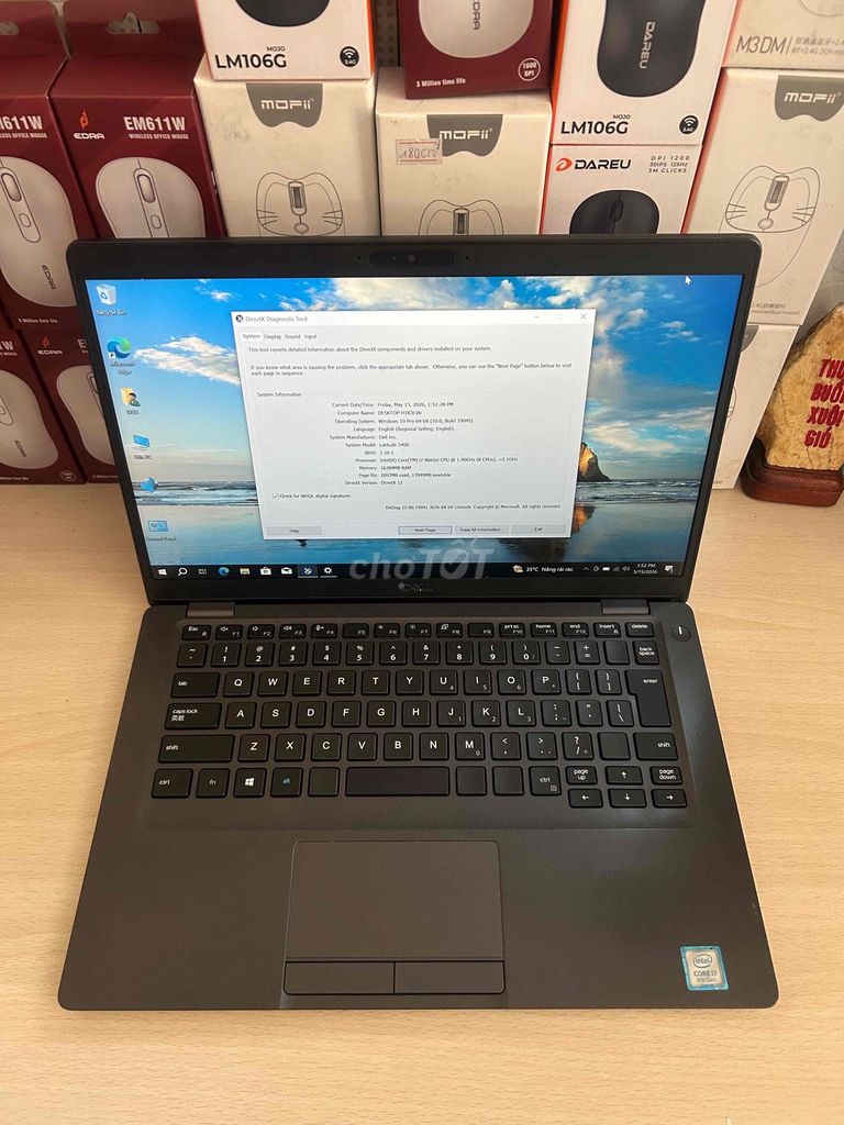 Laptop Dell Latitude 5400 i7-8665/16G/256G MH13.3. Mua bán Laptop tại Quận Ninh Kiều Cần Thơ được đăng bởi Truyền PC hình 1