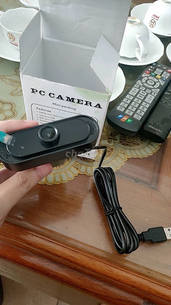 Webcam giá mềm 1080p kèm mic