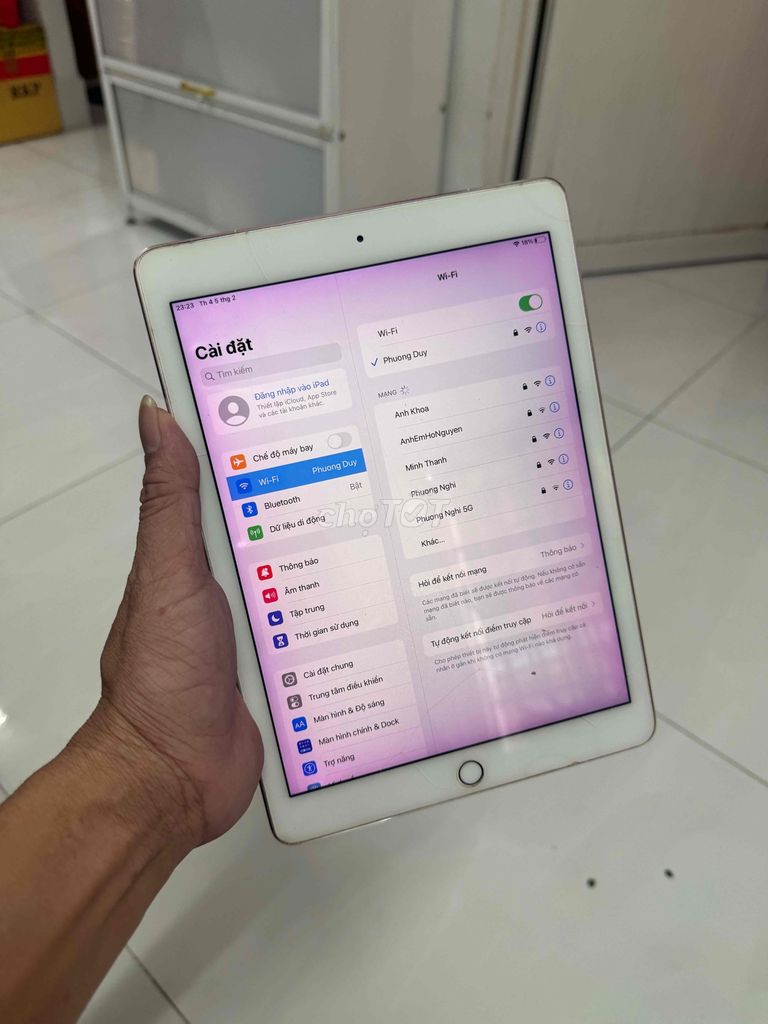 iPad Pro 9.7 32gb Wifi 4G hồng nguyên zin