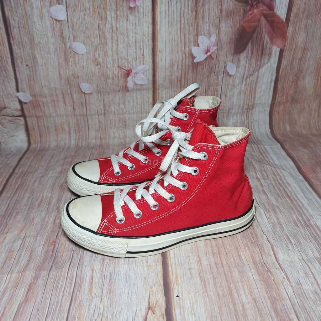 giày Converse Classic High đỏ chính hãng sz37,5