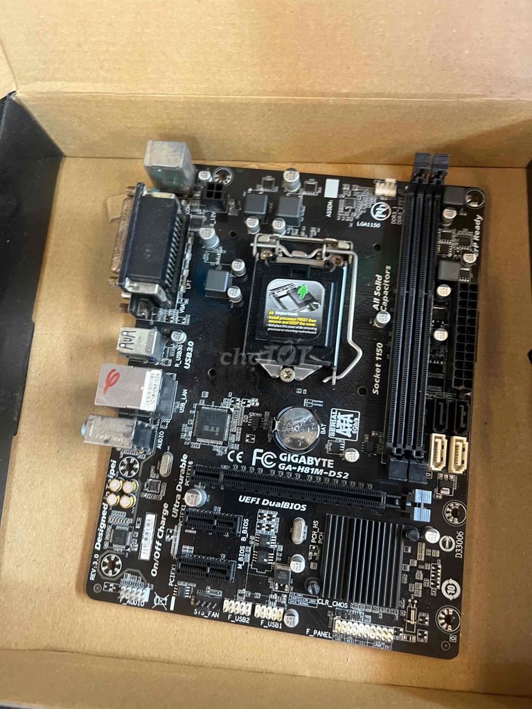 Bo mạch chủ Gigabyte GA-H81M-DS2. Mua bán Linh kiện (RAM, Card...) tại Quận Phú Nhuận Tp Hồ Chí Minh được đăng bởi tiến tài 770 nguyễn kiệm p4 quận phú nhuận hình 1
