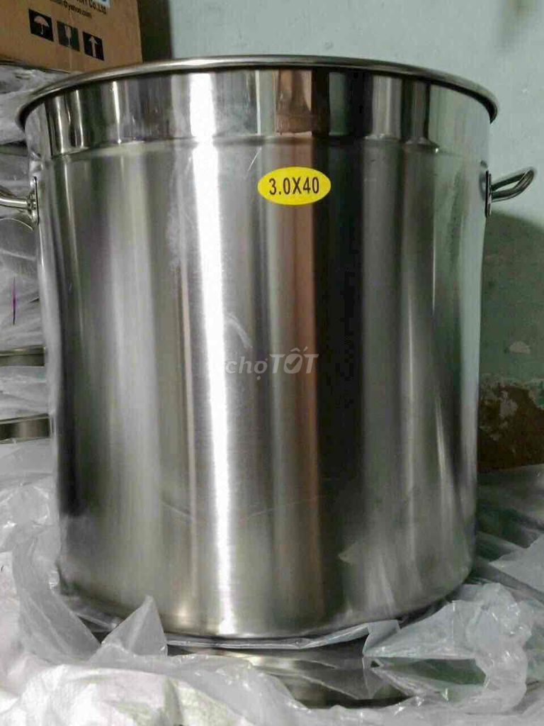 thanh lý nồi inox 50l nấu bánh,nấu nước