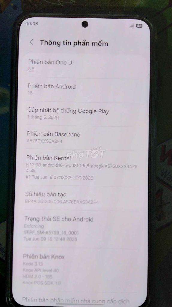 Samsung Galaxy A57 5G xanh băng. Mua bán Điện thoại tại Thị xã Bến Cát Bình Dương được đăng bởi huynh vu luan hình 1
