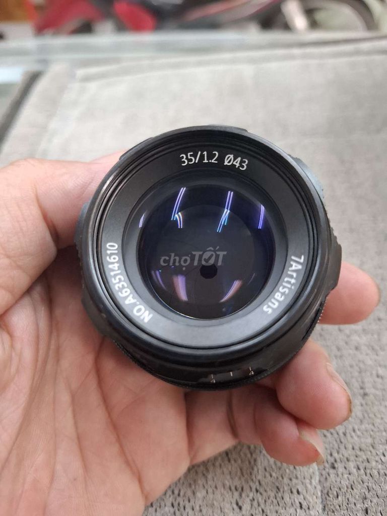 Lens atisan 35f1.2 .mới 99%. Fof canon M