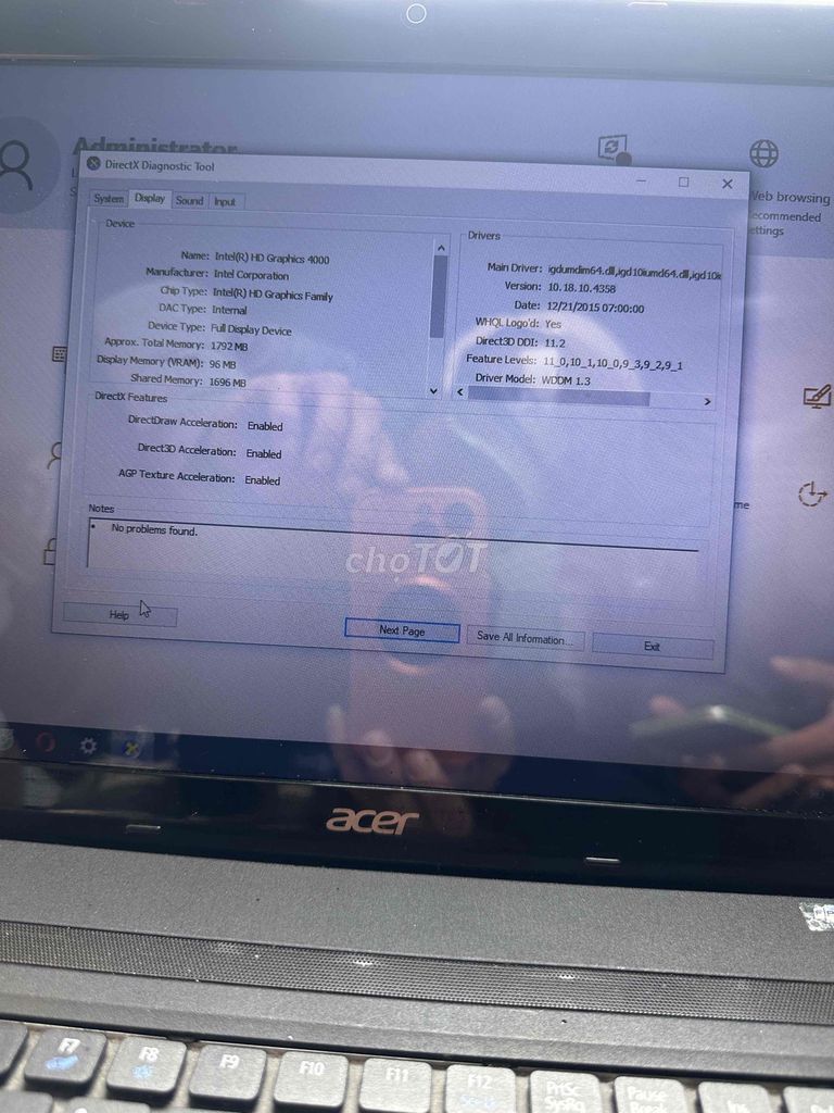 Acer Aspire E1-571 i3-3110M 4GB. Mua bán Laptop tại Thành phố Đà Lạt Lâm Đồng được đăng bởi Hưng Huỳnh Design hình 1