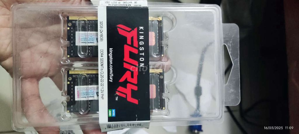 Kit ram laptop 2x16 kingston 3200