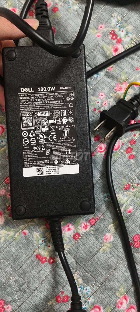 Sạc laptop Dell Precision 7550 180W Đen. Mua bán Phụ kiện (Màn hình, Chuột...) tại Quận Hoàn Kiếm Hà Nội được đăng bởi NVB hình 1