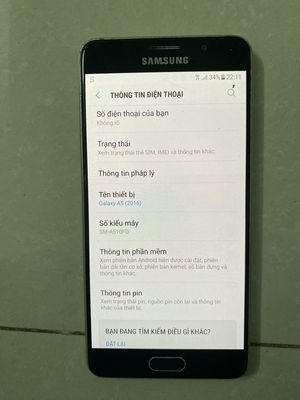 Bán Samsung A5 2016. Mua bán Điện thoại tại Huyện Yên Dũng Bắc Giang được đăng bởi Lương Đình Ngọc