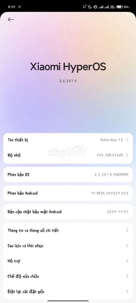 Xiaomi Redmi Note 13 256GB. Mua bán Điện thoại tại Huyện Cần Giuộc Long An được đăng bởi Anh Quoc hình 1