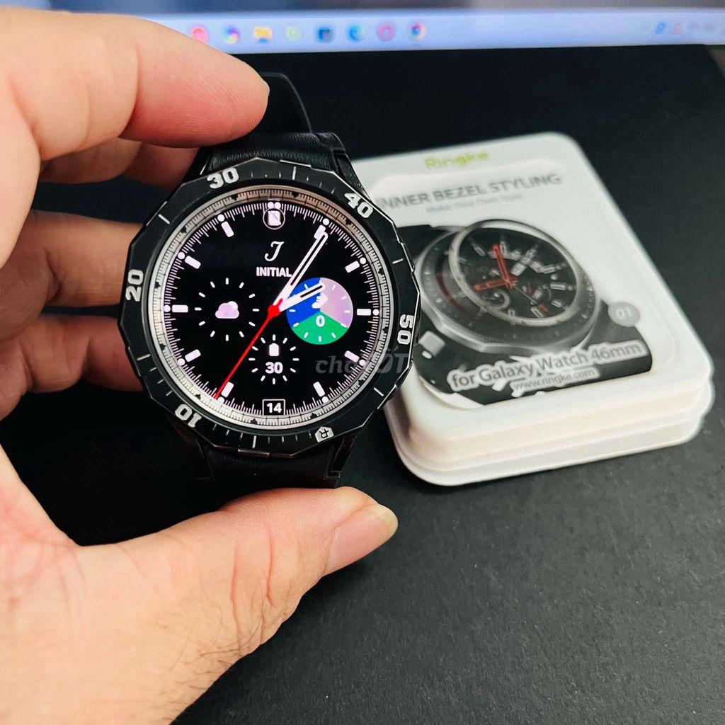 Samsung Watch 4 Classic 46mm GPS Đen. Mua bán Thiết bị đeo thông minh tại Quận Gò Vấp Tp Hồ Chí Minh được đăng bởi AnVũ02 hình 1