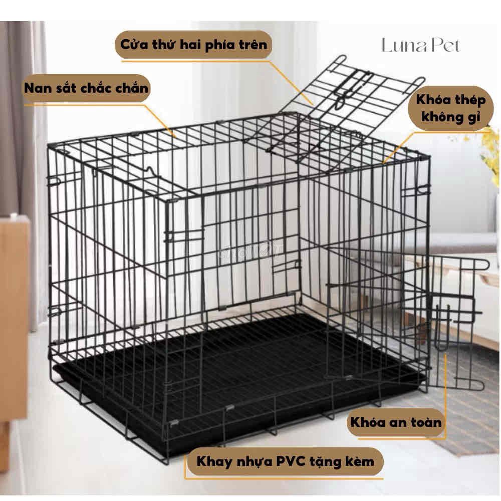Lồng chó mèo có thể gập gọn. Mua bán Phụ kiện, Thức ăn, Dịch vụ tại Quận Ba Đình Hà Nội được đăng bởi D Long hình 1