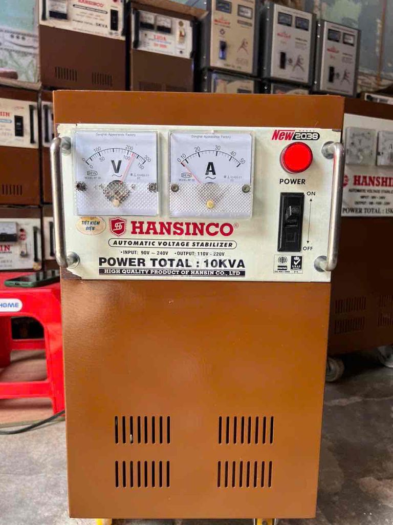 ổn áp hansinco 10kva dãi 90v-240v dây đồng 100%