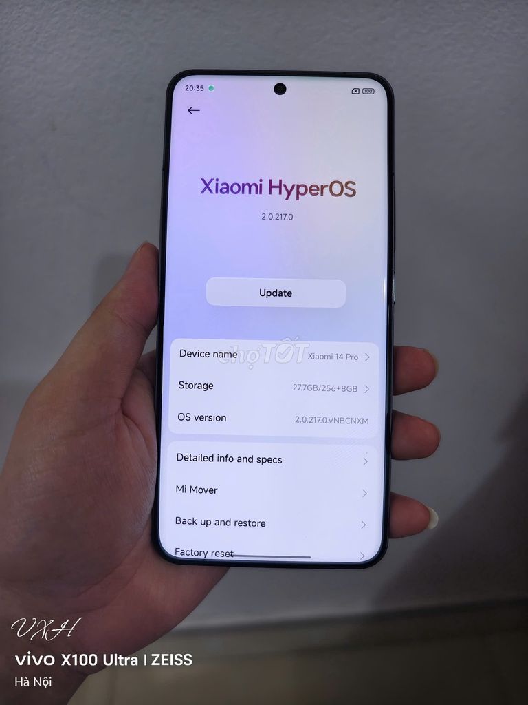 Xiaomi 14 Pro 256GB. Mua bán Điện thoại tại Huyện Sóc Sơn Hà Nội được đăng bởi Vuong Xuan Hung hình 1