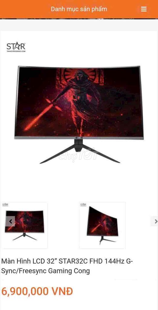Màn hình cong Gaming 32 inch 144Hz. Mua bán Phụ kiện (Màn hình, Chuột...) tại Huyện Bình Chánh Tp Hồ Chí Minh được đăng bởi Đồ Củ Đức Hiền hình 1
