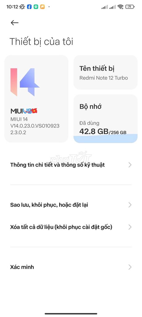 Xiaomi Redmi Note 12 Turbo 256GB. Mua bán Điện thoại tại Thị xã Phú Mỹ Bà Rịa - Vũng Tàu được đăng bởi tí hậu hình 1