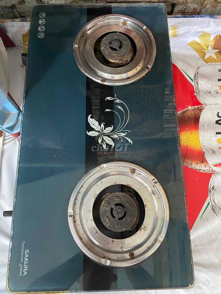 Bếp ga Sakura Kính cường lực Đen. Mua bán Bếp, lò, đồ điện nhà bếp tại Quận 12 Tp Hồ Chí Minh được đăng bởi anh po hình 1