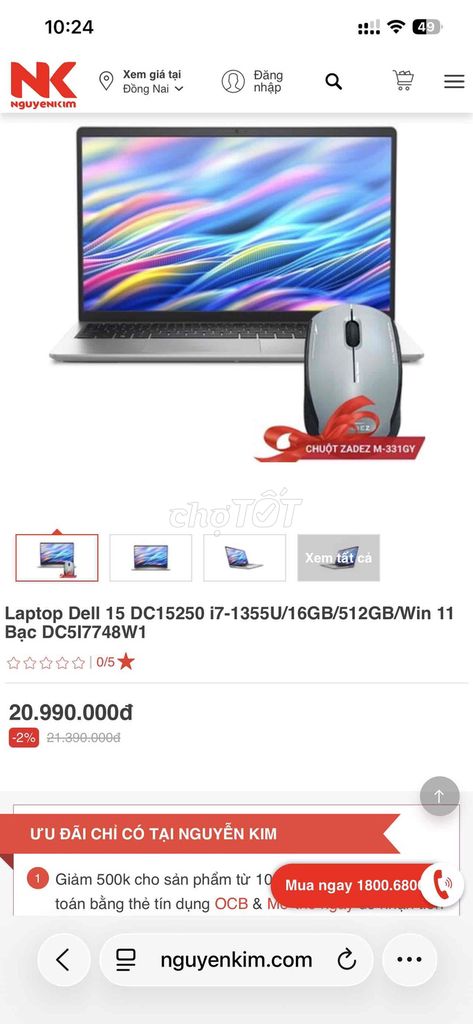 Laptop Dell mới 100%. Mua bán Laptop tại Thành phố Biên Hòa Đồng Nai được đăng bởi Tri  hình 1