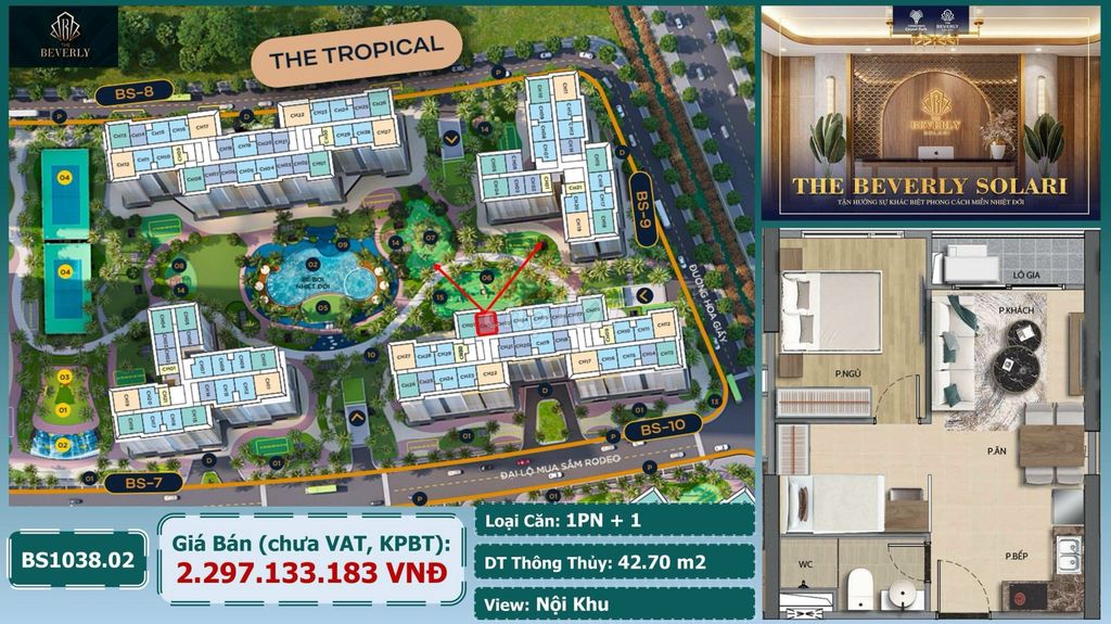 [SỐC] CHỦ CẮT LỖ CẦN BÁN CĂN 1PN+1, TÒA BS10, KHU VINHOMES GRAND PARK