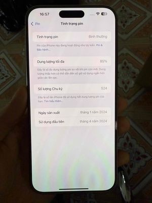 iphone 15 Pro max bản VN/A 256 gb zin áp. Mua bán Điện thoại tại Huyện Đan Phượng Hà Nội được đăng bởi Nam