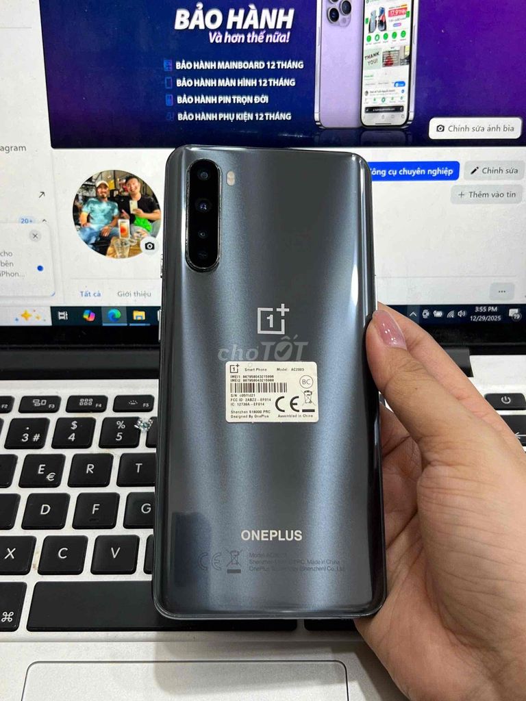 OnePlus Nord 5G 256GB Đen giá rẻ. Mua bán Điện thoại tại Quận 3 Tp Hồ Chí Minh được đăng bởi Tuấn Nguyễn hình 1
