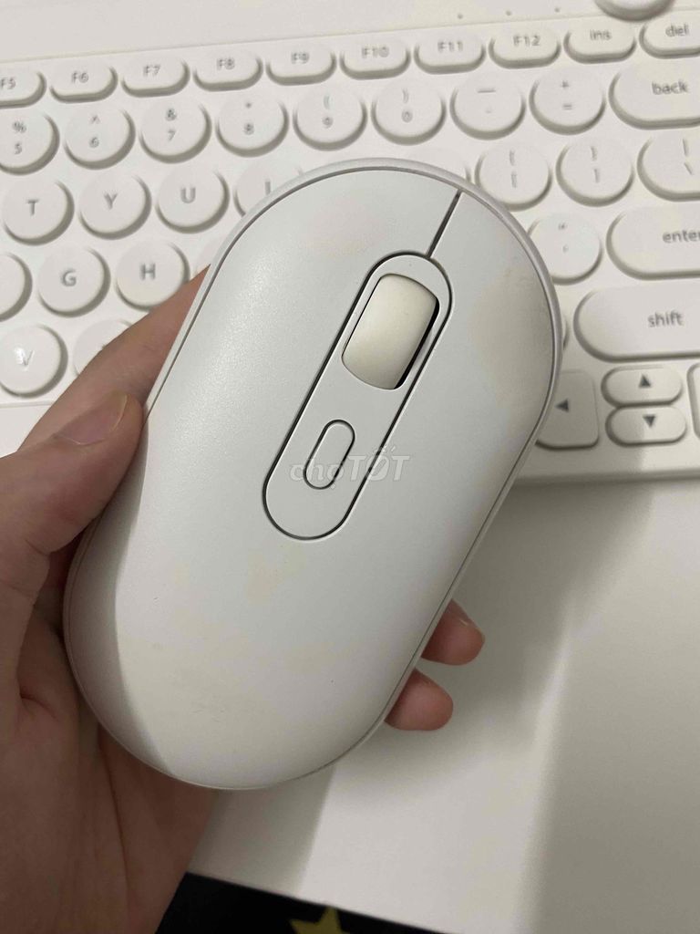 Bàn phím + chuột Maicong Bluetooth màu trắng