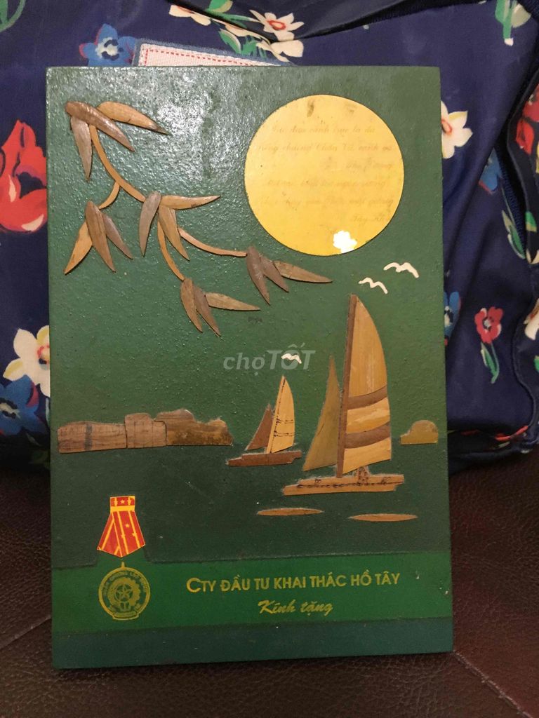 Tranh ghép tre cảnh Hồ Tây, thủ đô Hà Nội với Gió. Mua bán Cây cảnh, đồ trang trí tại Quận 1 Tp Hồ Chí Minh được đăng bởi Khang Minh hình 1
