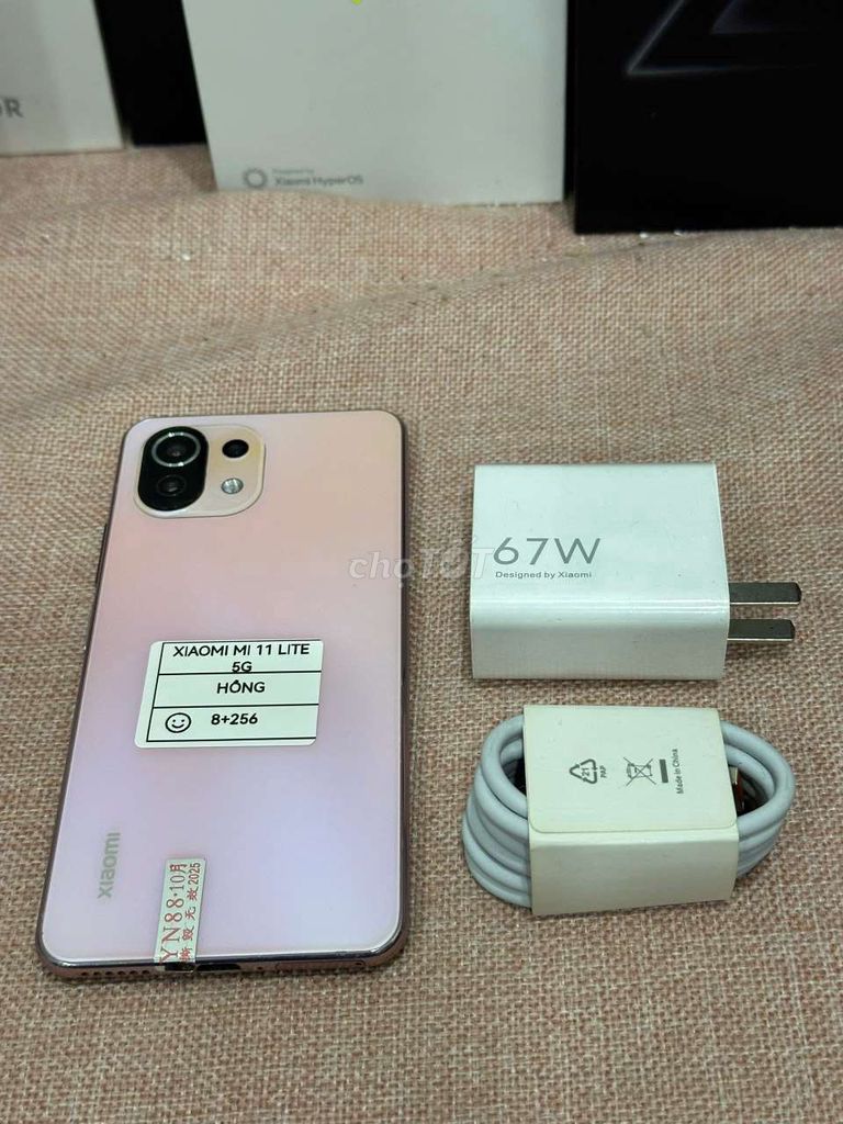 Xiaomi Mi 11 Lite 5G 256GB Hồng. Mua bán Điện thoại tại Quận Hoàng Mai Hà Nội được đăng bởi Android Top hình 1