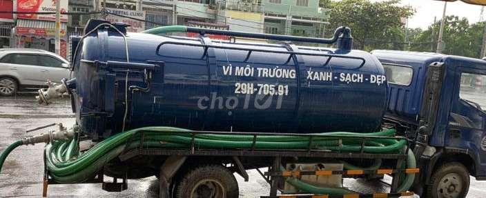 Hút hầm cầu, chất thải, thông nghẹt, tắc cống